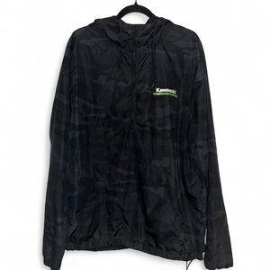 Kawasaki Black Windbreaker Jacket for Men